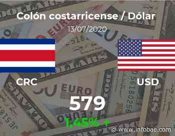 Dólar hoy en Costa Rica: cotización del colón costarricense al dólar estadounidense del 13 de julio. USD CRC - infobae