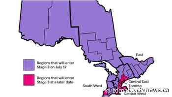 These are the regions moving forward to Stage 3
