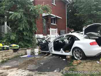 One person suffers 'severe injuries' when vehicle hits house on Carling Avenue