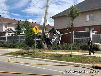 Paramedics assessing patient with 'multi-system trauma' after Longfields Drive crash