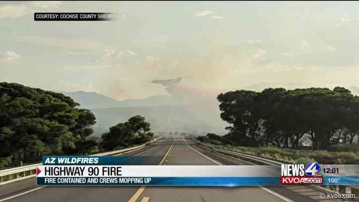 Crews contain Highway 90 Fire