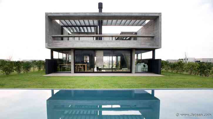 Architect builds herself concrete Casa Castaños on outskirts of Buenos Aires