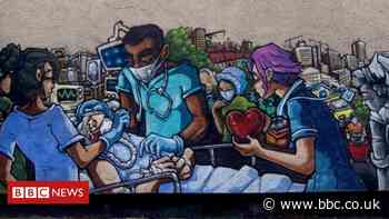 Graffiti artist Silent Hobo's mural thanks front-line workers