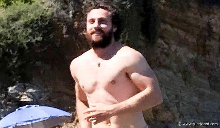 Aaron Taylor-Johnson Goes Shirtless During a Day at the Beach