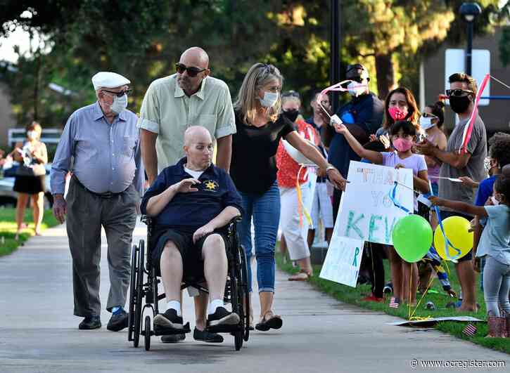 Tustin community makes sure neighbor facing brain cancer knows they are thankful for all he does