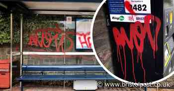 Mystery graffiti appears on bus stops and ticket machine