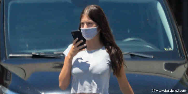 Leonardo DiCaprio & Girlfriend Camila Morrone Drop Off a Guitar