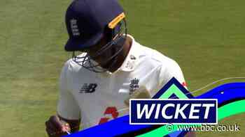England v West Indies: Jofra Archer heaves Gabriel for four before getting out next ball