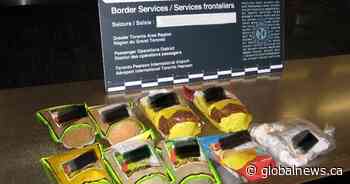 $1.27M worth of suspected cocaine seized from 2 travellers at Toronto airport, officials say - Globalnews.ca