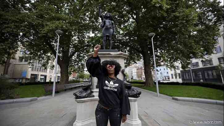 Statue of Black protester replaces toppled UK slave trader