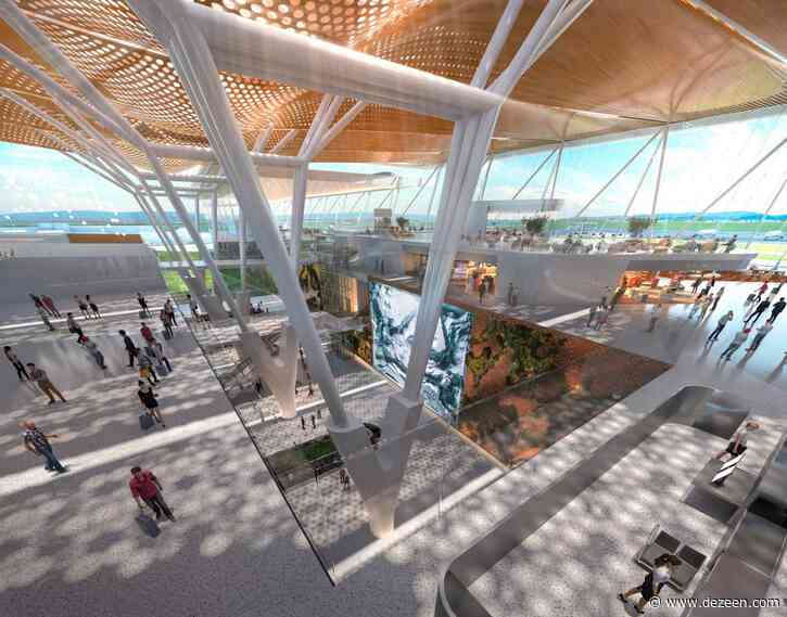 CallisonRTKL unveils Guadalajara airport terminal informed by Mexico's canyons