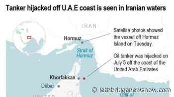 Tanker off UAE sought by US over Iran sanctions 'hijacked' - Lethbridge News Now