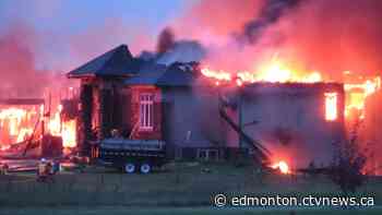 Suspicious fire under investigation south of Edmonton - CTV News