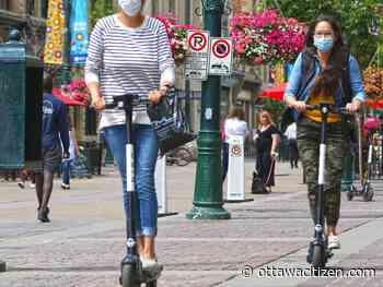 First shared e-scooters roll out in Ottawa