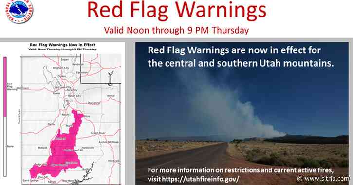 Red flag warning raises fears of more fires in Utah