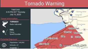 Tornado warning issued for parts of WNY