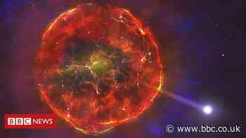 Nuclear blast sends star hurtling across galaxy