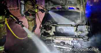 Fire breaks out in three vehicles after 'arson' in Clevedon