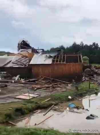 Severe weather destroys barn in Chautauqua County