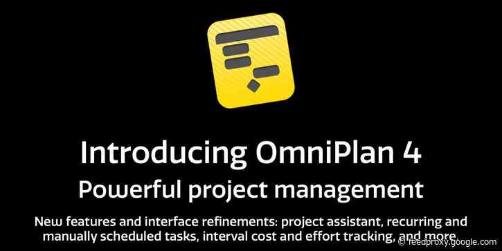 OmniPlan 4 debuts for Mac with dark mode along with new subscription options for Omni software