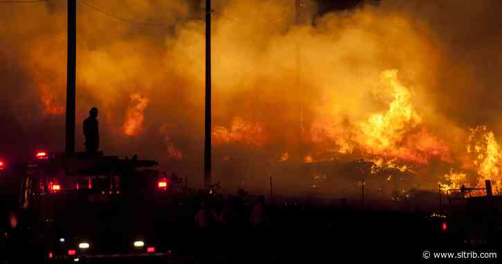 Fire near Heber forces evacuation of about 50 homes, while ‘red flag warning’ raises fears of more blazes in Utah