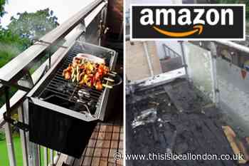 Amazon removes 'balcony barbecues' after flat fire