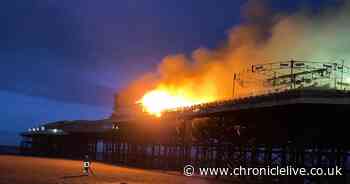 Historic Blackpool Central Pier ravaged by 3am blaze