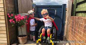 Adorable brothers race 30km to help kids with spinal injuries