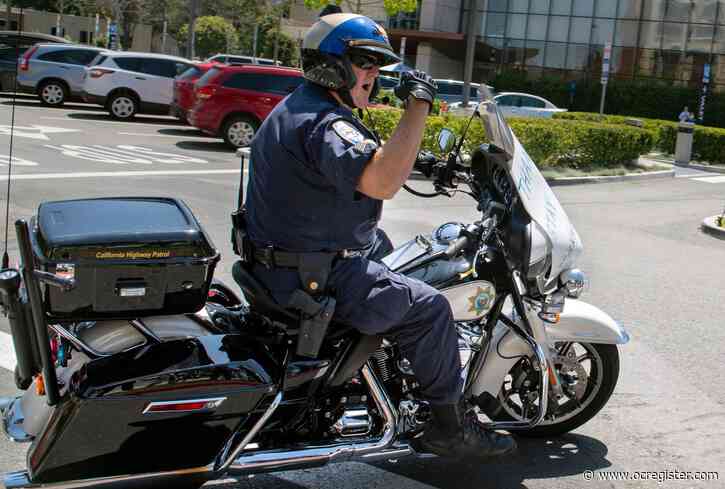 CHP officers temporarily switch from tan to dark-blue uniforms