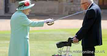Captain Sir Tom Moore has been knighted by the Queen