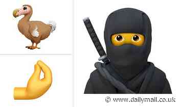 Dodo, 'Italian hand' and ninja: Get a first look at the new emojis set for iOS later this year 