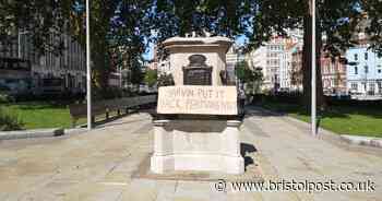 Sign urges mayor to put Black Lives Matter statue back 'permanently'