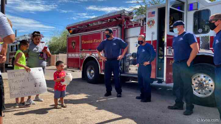Tucson firefighters helped celebrate boy’s birthday amid coronavirus pandemic