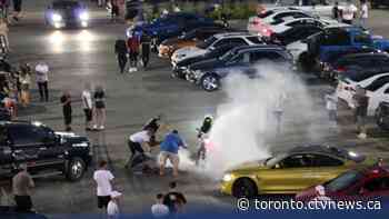 Motorcyclist charged after allegedly performing burnout in Vaughan parking lot