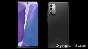 Samsung Galaxy Note 20 Surfaces in 360-Degree Render Ahead of Launch