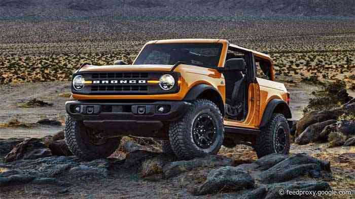 2021 Ford Bronco Sasquatch package not available with manual transmission
