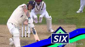England v West Indies: Stokes smashes Chase down the ground for six