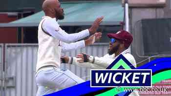 England v West Indies: Chase strikes straight after lunch as Crawley goes for a golden duck