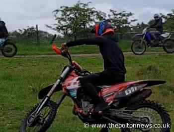 Police release image of off road biker after horse rider cut in face in Darcy Lever