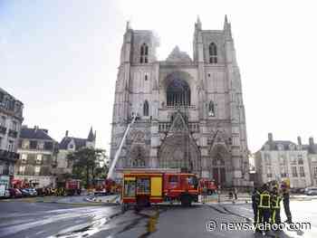 Massive fire in historic cathedral in Nantes, France is being investigated for potential arson, officials say
