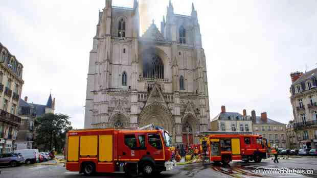 Fire at French cathedral in Nantes destroys famed organ