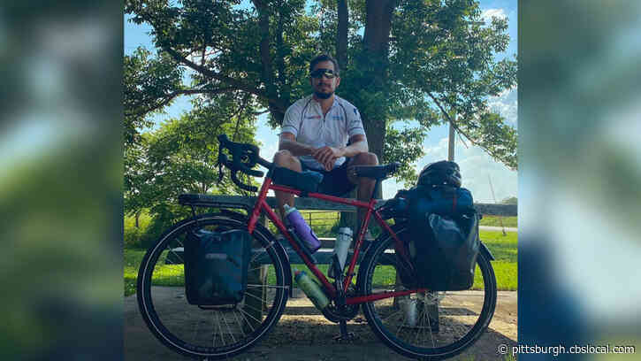 U.S. Navy Veteran Biking From California To New York Stopping In Pittsburgh On Monday