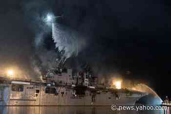 Navy's Top Admiral Won't Yet Say if Bonhomme Richard Will Be Repaired After Fire
