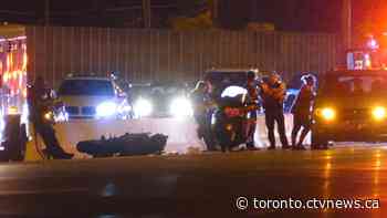 Driver who fled scene of collision that killed motorcyclist on Toronto highway may have been racing: police - CTV News