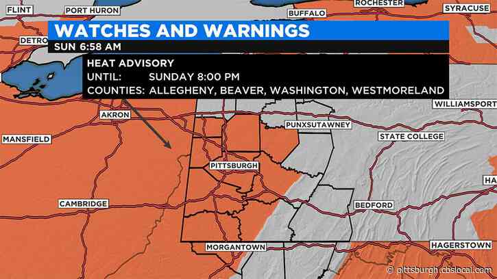 Pittsburgh Weather: Heat Advisory In Place For Multiple Western Pa. Counties As Temperatures Soar
