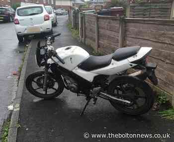 Motorbike seized by police on Cartmel Crescent, Tonge Moor - The Bolton News