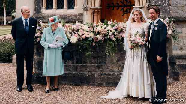Prince Andrew doesn't appear in daughter's wedding photos released by palace