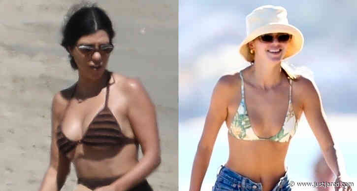 Kourtney Kardashian & Kendall Jenner Enjoy a Day at the Beach in Malibu!