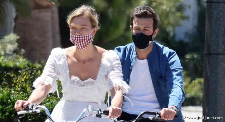 Karlie Kloss & Joshua Kushner Wear Masks on Afternoon Bike Ride