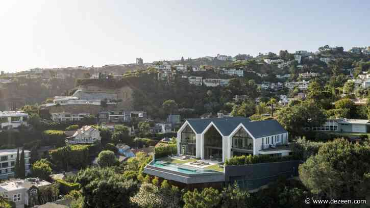 Swimming pool cantilevers from Los Angeles residence by Standard Architecture